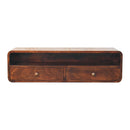 Solid Wood Floating California Console Table