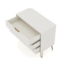 Rockefeller - 3 Drawer Dresser - Off White by HouseOfZazla