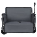 3-in-1 Convertible Folding Wagon Cart with Bench Seat & Storage