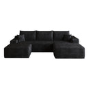 107" Cloud Sectional Sofa with Ottoman