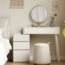 Table Dresser Without Mirror, Compact Dresser Accessories Storage Drawer - White by Unique Piece Furniture
