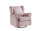 Tamaki - Glider Chair With Swivel - Pink by HouseOfZazla