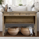 Belfast - Occasional Table With 2 Drawers - Reclaimed Natural by HouseOfZazla
