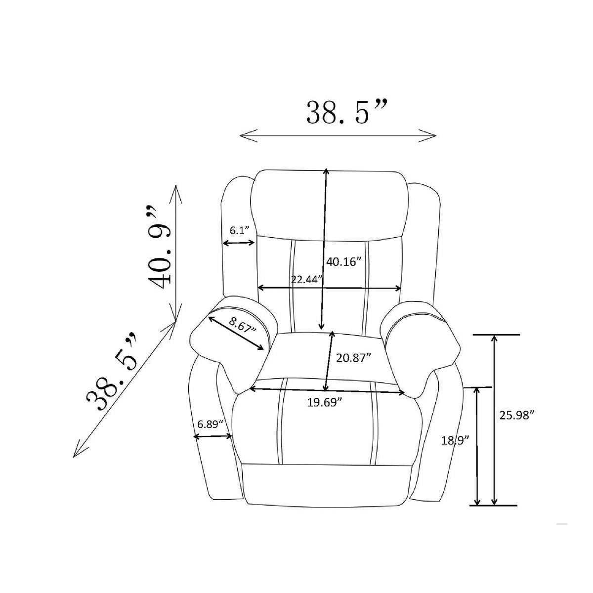 Sonet - Domino Reclining Chairs, photo 4 of 13