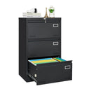 Filing Cabinet Lateral File Cabinet 3 Drawer, Locking Metal File Cabinets Three Drawer, Office Filing Cabinet With Lock Drawers For Home Office by HouseOfZazla