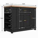 52" Kitchen Island Cabinet with Storage