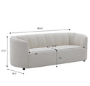 Mirelle 80 In. Modern Curved Chenille Sofa Couch