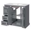Bathroom Vanity With Sink, Soft Close Doors, Adjustable Shelf & 3 Drawers by HouseOfZazla