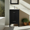 Goodyo Bathroom Vanity Sink Combo with Water-Grain Top - Black by HouseOfZazla