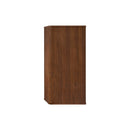 Striped Walnut Bathroom Floating Side Cabinet, Wall-Mounted Storage Cabinet For Small Spaces - Walnut by HouseOfZazla