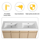 Freestanding Bathroom Vanity With Resin Sink & Soft Close Cabinet Doors by Unique Piece Furniture