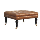 Buffalo - Ottoman With Castor Legs by HouseOfZazla