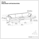 Charlie - Upholstered Deep Seater Sectional Sofa