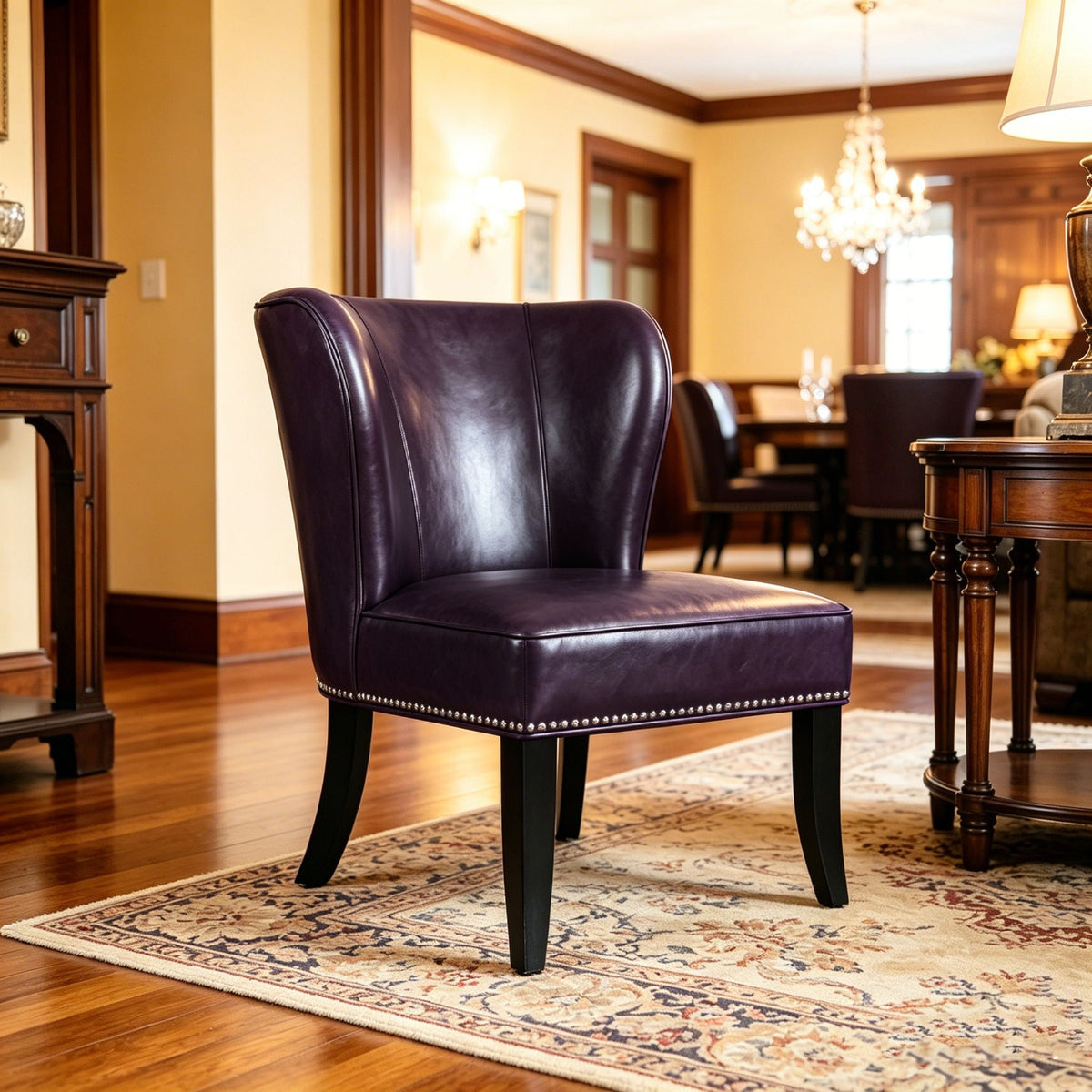 Accent Chair For Living Room - Purple, photo 4 of 10