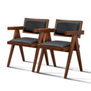 Athena - Dining Chair (Set of 2) - Black / Brown by Unique Piece Furniture