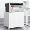 Office Furniture Copier Cabinet 2 Door Steel Copier Stand Mobile Pedestal File Printer Stand by Unique Piece Furniture