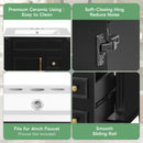 Bathroom Vanity With Sink, Compact Cabinet & 2 Drawers And Adjustable Shelf by HouseOfZazla