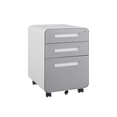 3 Drawer Mobile File Cabinet Under Desk Office,Simple Style Versatile Storage Cabinet for Legal/Letter/A4 Files, 5 Wheel Design Anti-Tilting Cold Rolled Steel Waterproof Moisture-Proof Black