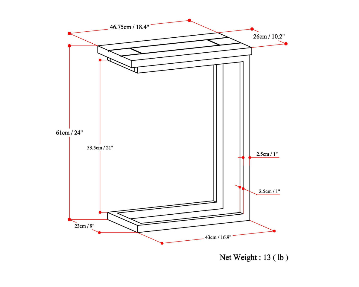 Skyler - Handcrafted C Side Table, photo 17 of 40