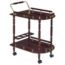 2 Shelf Serving Cart - Brown by HouseOfZazla