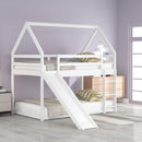 House Shape Bunk Bed With Slide And Ladder by HouseOfZazla