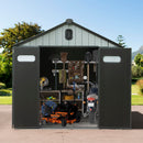 8x6FT Resin Outdoor Storage Shed with Lockable Door