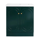 Contemporary Freestanding Bathroom Vanity With Resin Sink & Soft-Close Cabinet Doors by Unique Piece Furniture