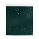 Contemporary Freestanding Bathroom Vanity With Resin Sink & Soft-Close Cabinet Doors by Unique Piece Furniture