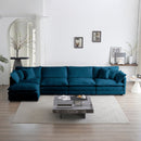 Modular Sectional Sofa for Living Room, U Shaped 5 Seater with Ottoman by HouseOfZazla