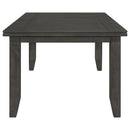 Dalila 6-piece Rectangular Dining Table Set Dark Grey