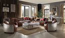 Brancaster Top Grain Leather Living Room Set - Brown by HouseOfZazla