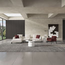 Mardi - Sectional Sofa With 6 Pillows - Maroon & Beige Tweed by Unique Piece Furniture