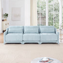 Elegant Sofa With Ergonomic Design And Lumbar Pillows