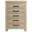 Sansome - 5 Drawer Bedroom Chest - Oak by HouseOfZazla