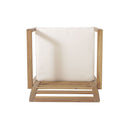 Outdoor Acacia Wood Club Chairs, 2-Piece Set - Natural Stained / White by HouseOfZazla