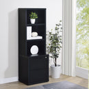 Geary - 3 Shelf Bookcase With USB Charging And Lockable Top Drawer by HouseOfZazla