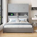 Platform Bed With USB, Storage Headboard & Drawers by Unique Piece Furniture