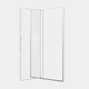 50-54"W x 74"H Pivot Shower Door with 5/16" Tempered Glass - Brushed Nickel Finish by HouseOfZazla