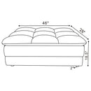 Azure - Upholstered Rectangular Ottoman - Blue