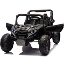 24V Two-Seater Kids Ride On UTV W/Parents Remote Control,Four-Wheel Suspension,Slow Start,Large wheel design,Anti-collision bar,Storage space,Music,USB,Bluetooth,Volume control,LED lights for Kids 3+.