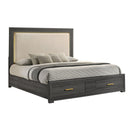 Colorado - Bed With Upholstered LED Headboard by HouseOfZazla
