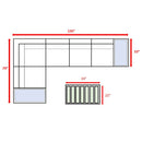 Stylish Entertainment Sectional Set, Outdoor Living by HouseOfZazla