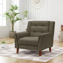 Luminaesque Fabric Upholstered Armchair With Tufted Back by HouseOfZazla