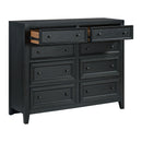 8 Drawer Dresser With Framed Fronts And Smooth Metal Glides by HouseOfZazla