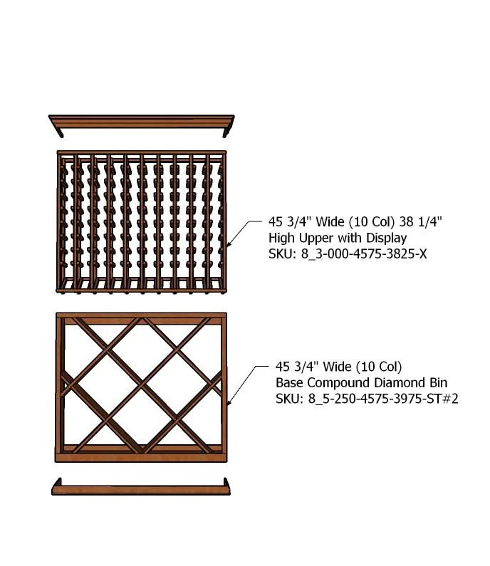 4 Foot Wine Cellar Storage System | 220 Bottle Capacity, photo 7 of 8