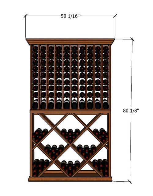 4 Foot Wine Cellar Storage System | 220 Bottle Capacity, photo 6 of 8