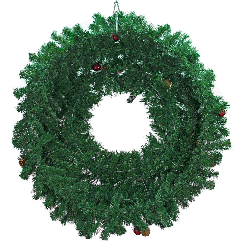 4FT Premier Pine Fir Christmas Wreath