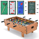 4-in-1 Combo Game Table Set Foosball Table with Billiards and Hockey by LJGDeals