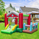 4-in-1 Inflatable Bounce House with Basketball Hoop and 480W Blower by LJGDeals