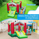 4-in-1 Inflatable Bounce House with Basketball Hoop and 480W Blower by LJGDeals